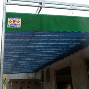 Làm mái xếp lượn sóng giá rẻ, kích thước không giới hạn