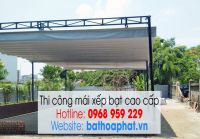 Lắp đặt mái xếp di động lượn sóng cao cấp giá rẻ tại Hà Nội