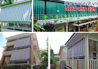 Lắp bạt che nắng mưa lò xo tự cuốn ngay trong ngày