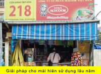 Cách xử lý hiệu quả cho mái hiên di động sử dụng lâu năm