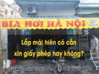 Hỏi - Đáp: Lắp mái hiên di động có cần phải xin giấy phép không?